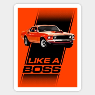1969 Mustang Boss 429 - Like a Boss! Sticker
